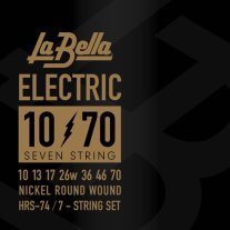 La Bella HRS-74 Nickel Plated Steel, 7-String 10-70