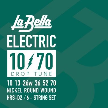 La Bella HRS-D2 Nickel Plated Steel, Drop Tune 10-70