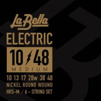 La Bella HRS-M Nickel Plated Steel, Medium 10-48