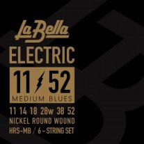 La Bella HRS-MB Nickel Plated Steel, Medium Blues 11-52
