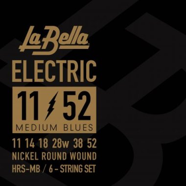 La Bella HRS-MB Nickel Plated Steel, Medium Blues 11-52