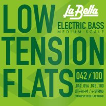 La Bella LTF-4A-M Low Tension Flexible Flats Medium Scale Bass (42-100)
