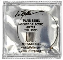 La Bella Plain Steel Ball End Guitar String .013 in, Single String