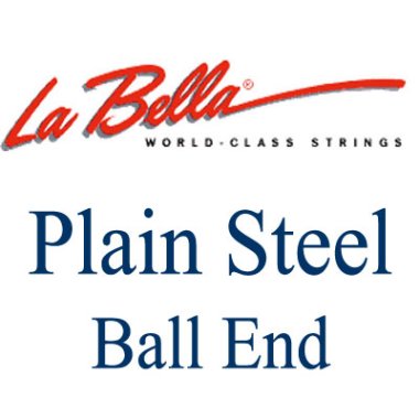 La Bella Plain Steel Ball End Guitar String .028 in, Single String