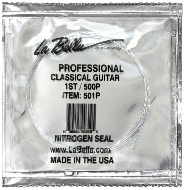 La Bella Professional 501P Single (e) String, HT Nylon, .029