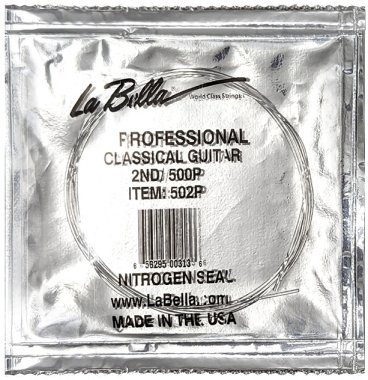 La Bella Professional 502P Single (b) String, HT Nylon, .033
