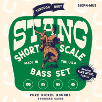 La Bella Pure Nickel 760PN-MUS Thru-Body Short Scale Bass Strings (45-105)