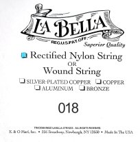 La Bella Rectified Nylon .018, Single String