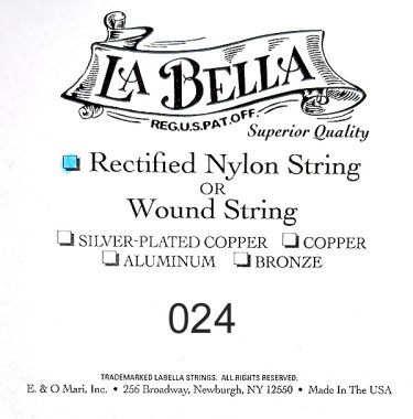 La Bella Rectified Nylon .024, Single String