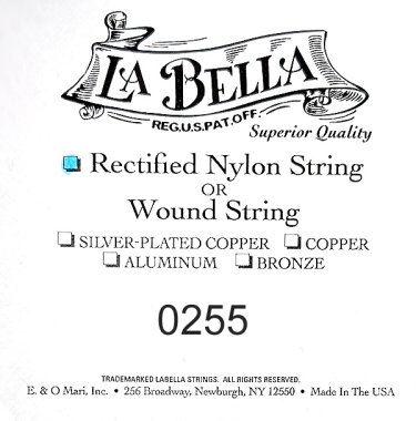 La Bella Rectified Nylon .0255, Single String