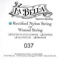 La Bella Rectified Nylon .037, Single String