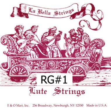 La Bella RG#1 Renaissance Guitar Strings 4 Courses Sil 50 cm, Full Set