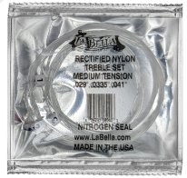 La Bella RN-M Rectified Nylon MT Classical Guitar Strings, Treble Set