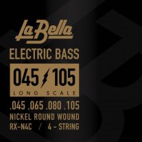 La Bella RX-N4C Nickel-Plated Bass Guitar strings (45-105)