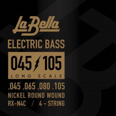 La Bella RX-N4C Nickel-Plated Bass Guitar strings (45-105)