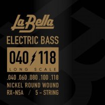 La Bella RX-N5A Nickel-Plated Bass Guitar strings (40-118)
