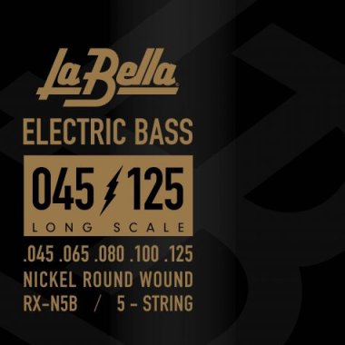 La Bella RX-N5B Nickel-Plated Bass Guitar strings (45-125)