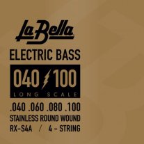 La Bella RX-S4A Stainless Steel Bass Guitar strings (40-100)