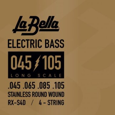 La Bella RX-S4D Stainless Steel Bass Guitar strings (45-105)