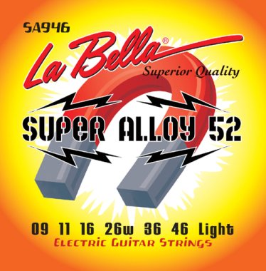 La Bella SA946 Super Alloy 52 Electric Guitar Strings 9-46