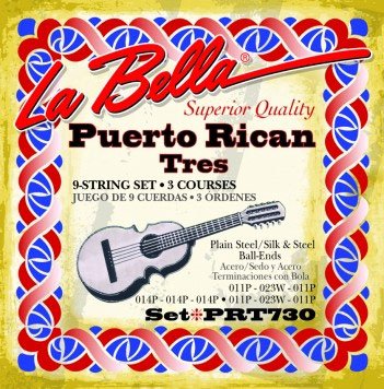 La Bella Set 730 Puerto Rican Tres Ball End 9 strings