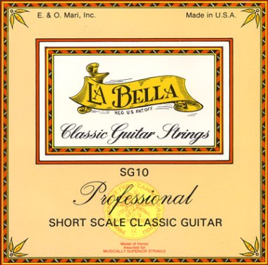 La Bella SG10 Short Scale Guitar Strings, Full Set