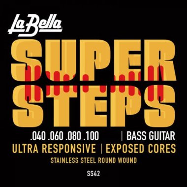 La Bella SS42 Super Steps Custom Light Bass Strings (40-100)
