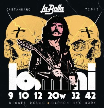 La Bella TI942 Tony Iommi Signature Electric Guitar Strings 9-42