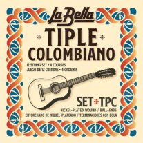 La Bella Tiple Colombiano 12 Strings 4 Courses TPC, Full Set