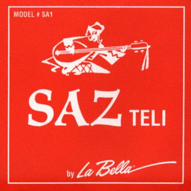 La Bella Turkish Saz Plain steel / Silver plated wound, Full Set