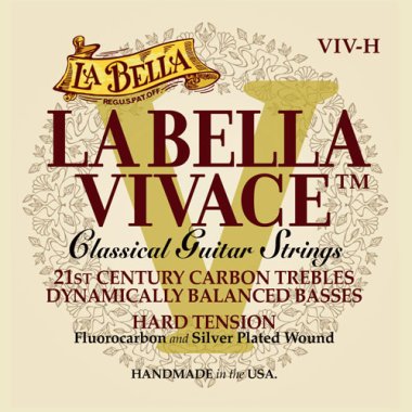 La Bella Vivace Carbon Classical Guitar Strings HT VIV-H, Full Set