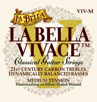 La Bella Vivace Carbon Classical Guitar Strings MT VIV-M, Full Set