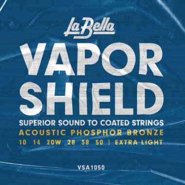 La Bella VSA1050 Vapor Shield Acoustic Guitar Strings 10-50