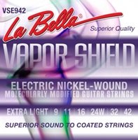La Bella VSE942 Vapor Shield Electric Guitar Strings 9-42