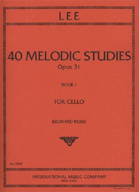 Lee | 40 Melodic Studies Op 31 Book I for cello