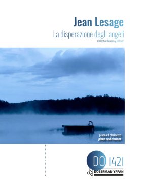 Lesage arr. by Boisvert | La disperazione degli angeli for clarinet and piano