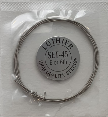 Luthier Concert Dark Silver Set 45 - 6th string (E), high tension