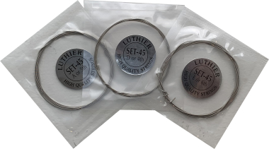 Luthier Concert Dark Silver Set 45 HT Guitar Strings, Bass Set