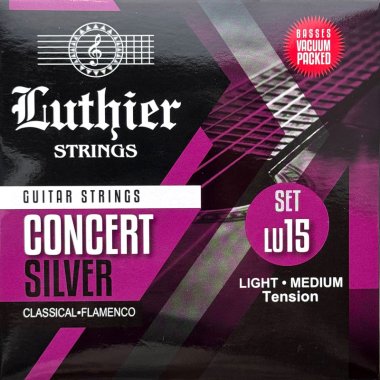 Luthier Concert Silver Set 15 LMT Classical Guitar Strings, Full Set