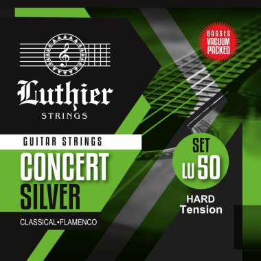 Luthier Concert Silver Set 50 HT Classical Guitar Strings, Full Set
