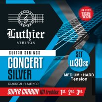 Luthier CS30 MHT Guitar Strings with Super Carbon 101 trebles Full Set