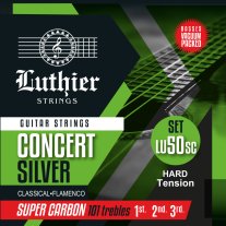 Luthier CS50 HT Guitar Strings with Super Carbon 101 trebles, Full Set