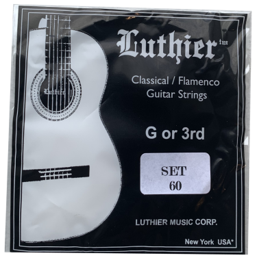 Luthier Set 60 Clear Nylon Classical / Flamenco, Singe g 3rd