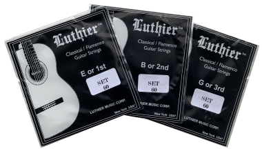 Luthier Set 60 Clear Nylon Classical / Flamenco Strings, Treble Set