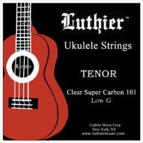 Luthier Tenor Low G Ukulele Strings Clear Super Carbon 101