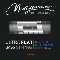Magma BE150SUF Stainless Steel Ultra Flat Bass Strings, Light 40-100
