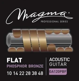 Magma GA120PBF Flat Phosphor Bronze Acoustic Strings, Light 10-48