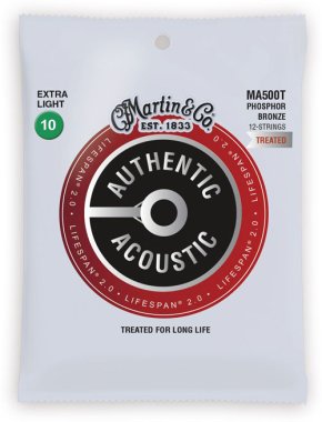 Martin Authentic Acoustic Lifespan 2.0 MA500T 12-String Ex Light 10-47