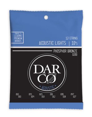 Martin Darco D200 Phosphor Bronze Acoustic 12-Strings, Light 10-47
