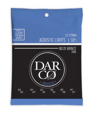 Martin Darco D500 80/20 Bronze Acoustic 12-Strings, Light 10-47